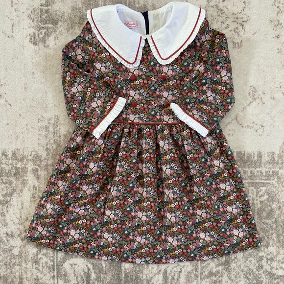 La Coqueta Other - La Coqueta 6Y Floral Dress with White Collar